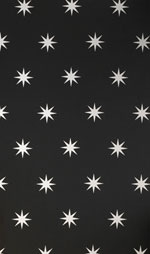 weisse Sterne auf schwarz englische Tapete von Osborne und Little - Tapeten Muster 96 coronata star