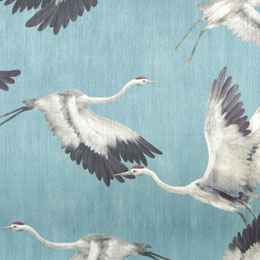 Tapete Jab Design Vögel türkis grün schwarz weiß grau aus Berlin online kaufen